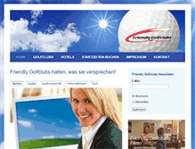 Tablet Screenshot of friendlygolfclubs.com